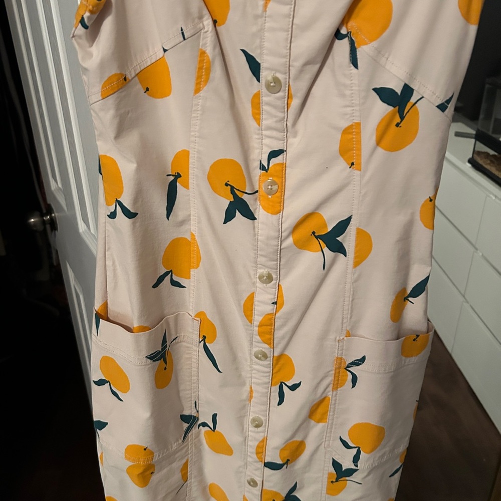 Anthropologie Dress with Orangs - Picture 3 of 8
